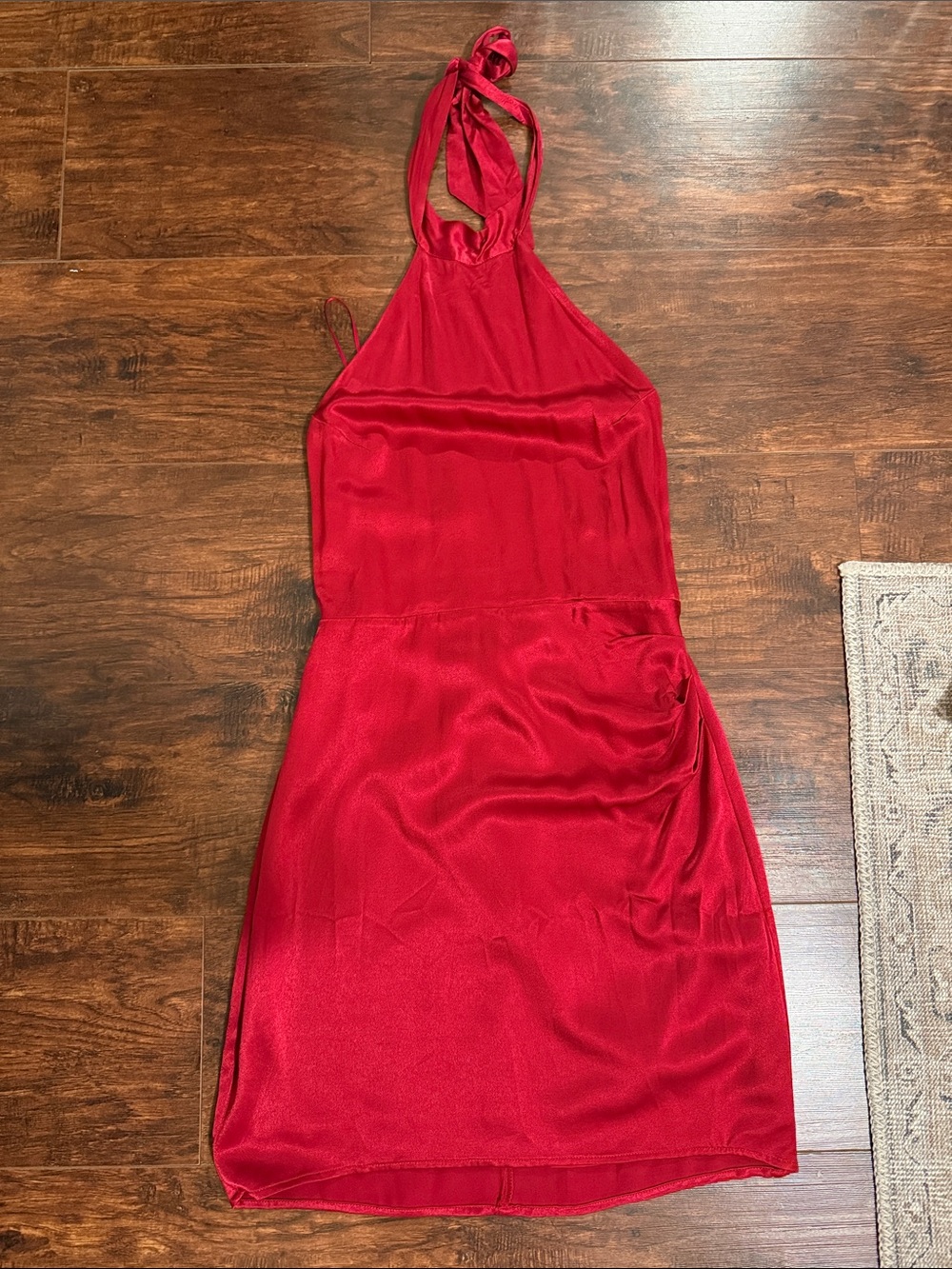 Red Halter Mini Dress